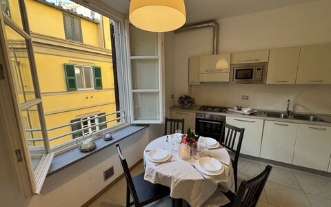 Casa Elena 13: Interior Design, Appartamento, Sedia, Cucina & Sala Da Pranzo Tavolo, Sala Da Pranzo, Cucina, Controsoffitto, Lampada