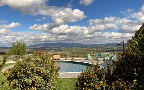 Villa Ombrone: Paesaggio, Mobili Da Esterno, Tavolo Esterno, Piscina, Landscaping