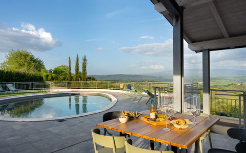 Villa Ombrone: Mobilia, Mobili Da Esterno, Sedia, Tavolo, Piscina, Ricorrere, Tavolo Esterno, Shade, Cucina & Sala Da Pranzo Tavolo, Eco Hotel