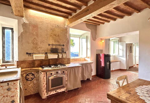 House in Sassa, Historic Tuscany Village, View: Pavimentazione, Interior Design, Parete, Pavimento, Legna, Mobilia, Soffitto, Cucina, Controsoffitto, Casa