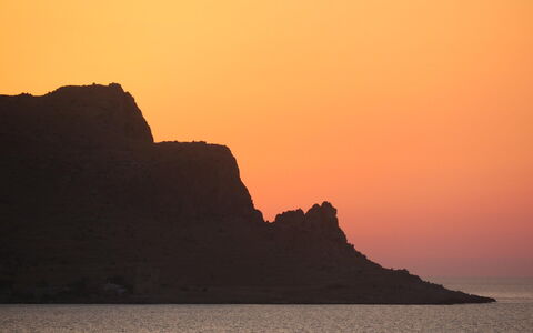 Villa del Monte: Orizzonte, Bellezza, Arancia, Tramonto, Afterglow, Roccia, Crepuscolo, Mare, Costiera E Morfologie Oceanic