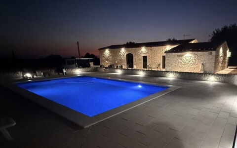 Villa Palmento: Piscina, Ricorrere, Estate, Notte, Villa, Hotel, Terme, Hacienda
