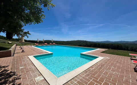 Casa Stella Serena, Podere le Scopaie, Pool: Piscina, Landscaping, Eco Hotel, Ricorrere, Hacienda