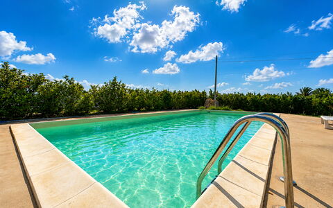 Villa Marzia: Blu, Acqua, Piscina, Materiale Composito, Riflessione, Ricorrere, Giochi D'Acqua, Eco Hotel, Reflecting Pool