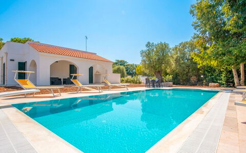 Villa Margherita: Blu, Piscina, Hacienda, Ricorrere, Mobili Da Esterno
