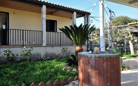 Villa Andrea: Vaso Di Fiori, Shade, Giardino, Pianta Della Casa, Landscaping, Cortile, Backyard, Struttura Esterna, Cortile