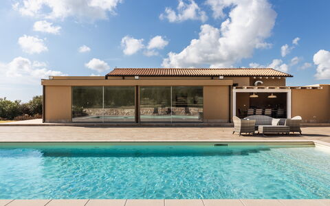 Villa Meti: Piscina, Ricorrere, Materiale Composito, Shade, Estate, Eco Hotel, Villa, Design, Hacienda, Struttura Esterna