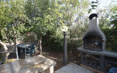 Villa Lina: Giardino, Woody Impianto, Shade, Backyard, Landscaping, Cortile, Mobili Da Esterno, Vaso Di Fiori, Tavolo Esterno, Struttura Esterna