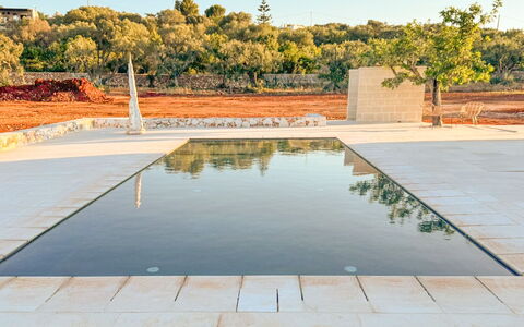 Tenuta Emma: Materiale Composito, Riflessione, Piscina, Giochi D'Acqua, Reflecting Pool, Piastrella, Stagno, Passerella, Flagstone, Ombra