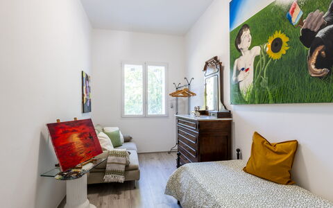 Art&Sea House: Mobilia, Interior Design, Parete, Pavimentazione, Pavimento, Camera Da Letto, Cornice, Camera, Letto, Illuminazione