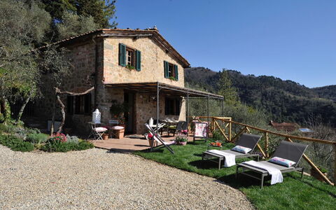 Oliveta: Casa, Casa, Villetta, Area Rurale, Agriturismo, Mobili Da Esterno, Villaggio, Cortile, Backyard, Sedia