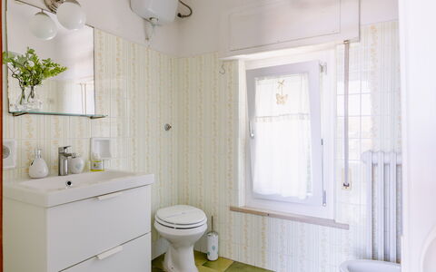 Attico del Corso: Bagno, Idraulico Fixture, Interior Design, Parete, Gabinetto, Pavimentazione, Toilet Seat, Bianca, Lavandino Del Bagno, Pavimento