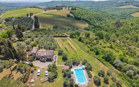 San Sano Retreat, Chianti Vineyard Views & Diving: Casa, Paesaggio, Area Rurale, Estate, Lotto, Villetta, Agriturismo, Villaggio, Visione Globale, Landscaping