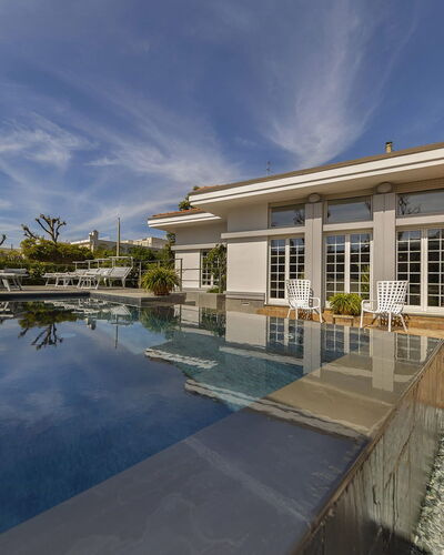 Villa Clara: Architettura, Casa, Piscina, Materiale Composito, Estate, Giochi D'Acqua, Dimora, Ricorrere, Villa, Eco Hotel