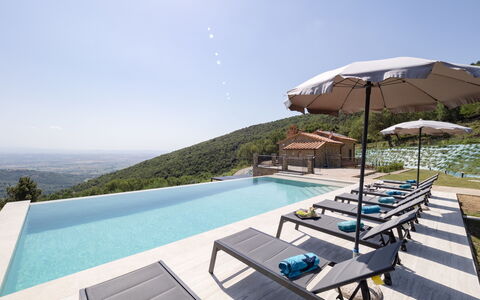Villa Maddalena alla Guglielmesca: Piscina, Tempo Libero, Catena Montuosa, Cresta, Vacanza, Ricorrere, Mobili Da Esterno