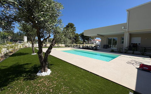 Villa Marzia - Augusta: Albero, Piscina, Giardino, Shade, Landscaping, Ricorrere, Estate, Prato, Cortile