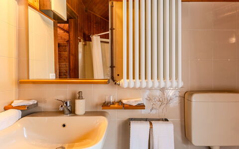 Casa Gloria: Legna, Interior Design, Pavimentazione, Idraulico Fixture, Pavimento, Rubinetto, Lavello, Camera, Bagno, Idraulico