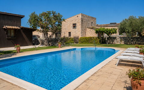 La Muraglia: Blu, Piscina, Ricorrere, Estate, Hacienda, Eco Hotel, Shade, Villa, Mobili Da Esterno, Agriturismo