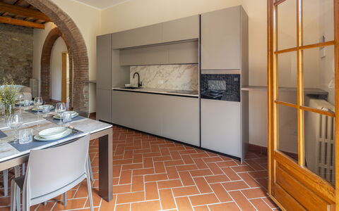 Casale delle Lupe, Campiglia Marittima: Interior Design, Cucina, Pavimentazione, Apparecchio Major, Controsoffitto, Elettrodomestico Da Cucina, Mobilia, Pavimento, Casa, Soffitto