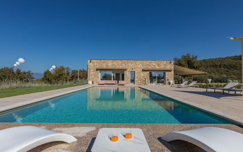 La Calcinaia Country House, Bucine: Blu, Piscina