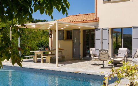 Villa Mia 6: Mobilia, Mobili Da Esterno, Sedia, Tavolo Esterno, Tenda, Piscina, Shade, Struttura Esterna, Terrazza, Pergola