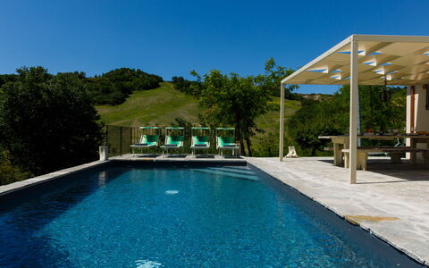 Villa Mia 6: Piscina, Mobili Da Esterno, Tempo Libero, Shade, Sedia, Lettino, Ombrello, Ricorrere, Landscaping, Vacanza