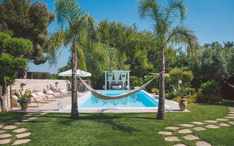 Villa Ferradina 4+2: Piscina, Blu, Ricorrere, Tempo Libero, Eco Hotel, Mobili Da Esterno, Shade, Hacienda, Giardino, Landscaping