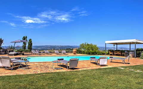 Casal del Salice 10: Blu, Piscina, Ricorrere, Eco Hotel, Shade, Estate, Hotel, Hacienda, Lettino, Landscaping