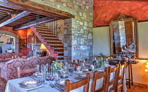 Casal del Salice 10: Mobilia, Parete, Tavolo, Sedia, Interior Design, Casa, Pavimentazione, Cucina & Sala Da Pranzo Tavolo, Soffitto, Sala Da Pranzo