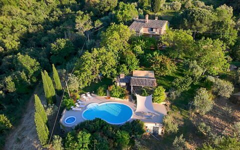 Campodalto 8: Paesaggio, Piscina, Visione Globale, Ricorrere, Estate, Eco Hotel, Fotografia Aerea, Landscaping, Villa, Piantagione
