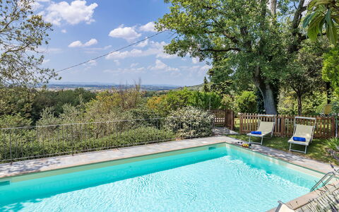 I Mandorli 8: Blu, Piscina, Giardino, Shade, Hacienda, Eco Hotel, Estate, Backyard, Villa, Landscaping