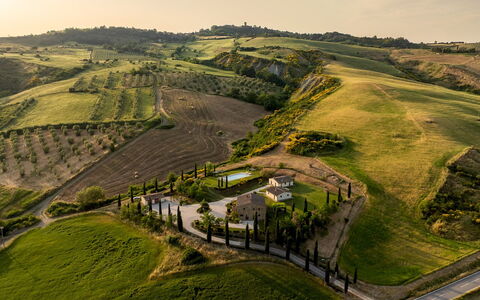 Podere Collelungo 14: Paesaggio Naturale, Paesaggio, Pascolo, Plain, Lotto, Area Rurale, Campo, Piantagione, Pascolo, Prato