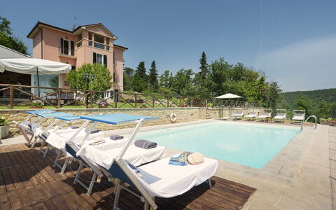 Villa Vittoria D'Anghiari 7+3: Estate, Ricorrere, Piscina, Mobili Da Esterno, Villa, Hacienda, Hotel, Dimora, Eco Hotel, Cortile