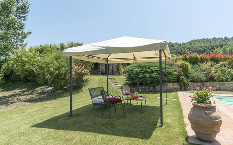 Casale al Doglio 6+1: Baldacchino, Gazebo, Giardino, Shade, Padiglione, Struttura Esterna, Mobili Da Esterno, Ombrello, Backyard, Landscaping