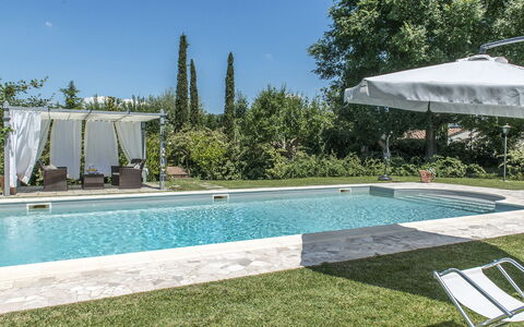 Albachiara 8: Piscina, Mobili Da Esterno, Ricorrere, Materiale Composito, Shade, Giardino, Eco Hotel, Backyard, Tempo Libero, Landscaping