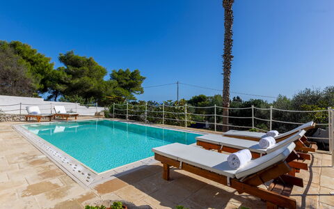 Villa del Lentisco 8+2: Blu, Piscina, Ricorrere, Mobili Da Esterno, Shade, Eco Hotel, Lettino, Tempo Libero, Ombrello, Hotel