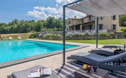 Villa le Fontane 12: Piscina, Ricorrere, Materiale Composito, Mobili Da Esterno, Estate, Villa, Eco Hotel, Agriturismo, Landscaping, Shade