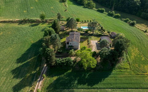Podere Madonna di Mezzo 6: Albero, Erba, Casa, Plain, Area Rurale, Paesaggio, Pascolo, Lotto, Villetta