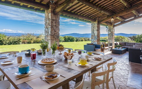 Villa Il Foramasso 10+2: Lotto, Agriturismo, Mobili Da Esterno, Villetta, Giardino, Estate, Landscaping, Sedia, Shade, Eco Hotel