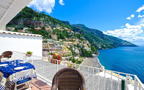 Casa Leonilde 4: Blu, Costa, Costiera E Morfologie Oceanic, Mare, Oceano, Balcone, Riva, Resort Citta ', Spiaggia, Baia