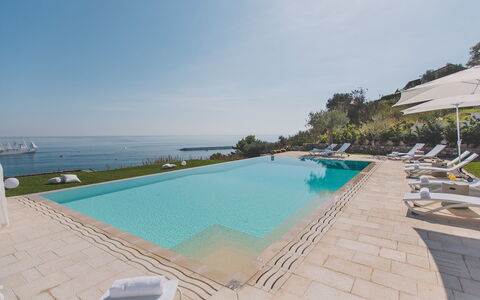 Villa Triscele 10: Blu, Acqua, Piscina, Ricorrere, Mare, Costiera E Morfologie Oceanic, Costa, Mobili Da Esterno, Oceano, Tempo Libero