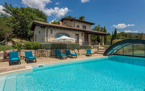 Il Casale del Nonno 8+2: Piscina, Ricorrere, Giardino, Mobili Da Esterno, Estate, Giochi D'Acqua, Villa, Hacienda, Landscaping, Backyard