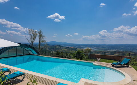 Il Casale del Nonno 8+2: Blu, Piscina, Materiale Composito, Ricorrere, Eco Hotel, Shade, Tempo Libero, Mobili Da Esterno, Villa, Estate