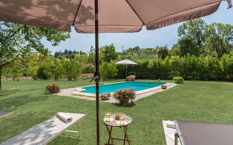 Mulino della Quercia 2+1: Ombrello, Piscina, Mobili Da Esterno, Mobilia, Giardino, Sedia, Shade, Lotto, Ricorrere, Tavolo Esterno