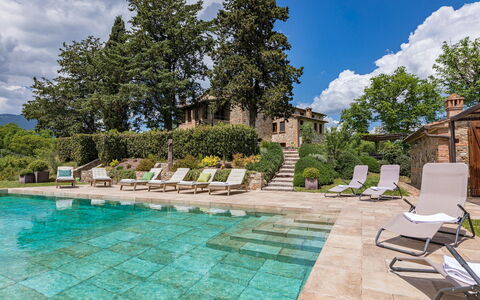 Podere Fabbrica 12: Estate, Giardino, Piscina, Landscaping, Agriturismo, Villa, Giochi D'Acqua, Backyard, Hacienda, Cortile