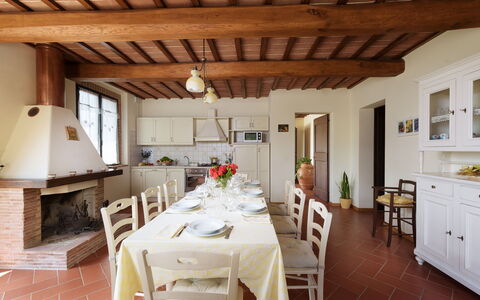 L'Ovile 8: Mobilia, Interior Design, Pavimentazione, Parete, Legna, Tavolo, Sala Da Pranzo, Soffitto, Cucina & Sala Da Pranzo Tavolo, Sedia