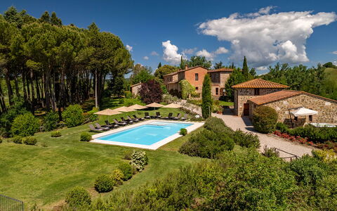 Podere Bellaria 18+2: Giardino, Landscaping, Villa, Agriturismo