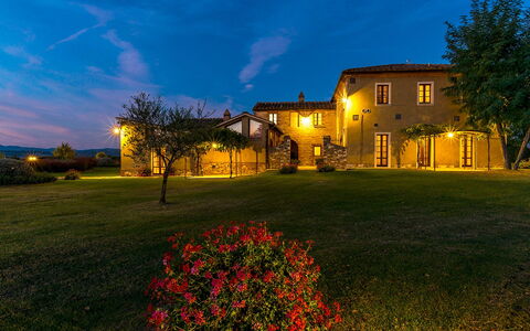 Villa le Chiarne 22: Paesaggio, Pascolo, Plain, Campo, Estate, Prato, Crepuscolo, Prateria, Sera, Villaggio
