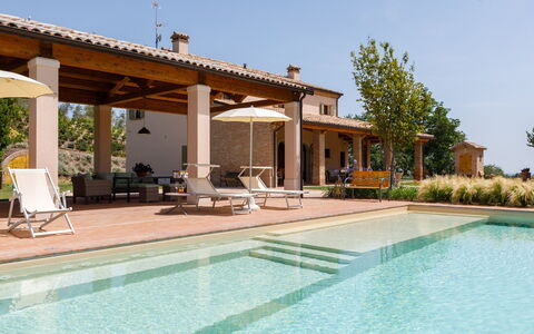 Ca' Pellicciano 8: Piscina, Casa, Estate, Ricorrere, Agriturismo, Hacienda, Villa, Giardino, Eco Hotel, Landscaping