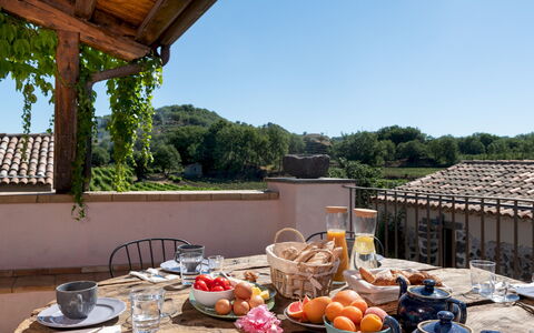 Villa Terre Normanne 10: Mobilia, Sedia, Mobili Da Esterno, Vaso Di Fiori, Cucina & Sala Da Pranzo Tavolo, Pianta Della Casa, Tavolo Esterno, Balcone, Villa, Cortile